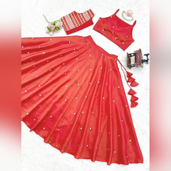 Wedding lehenga party wear lehenga, ethnic wear Traditional lehenga With Jacket - Picture 8 of 16